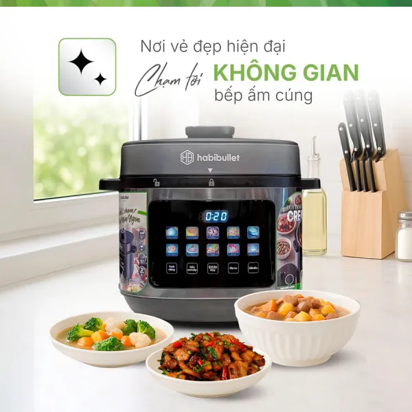 Nồi áp suất đa năng Habibullet PHB-8386 Hercules