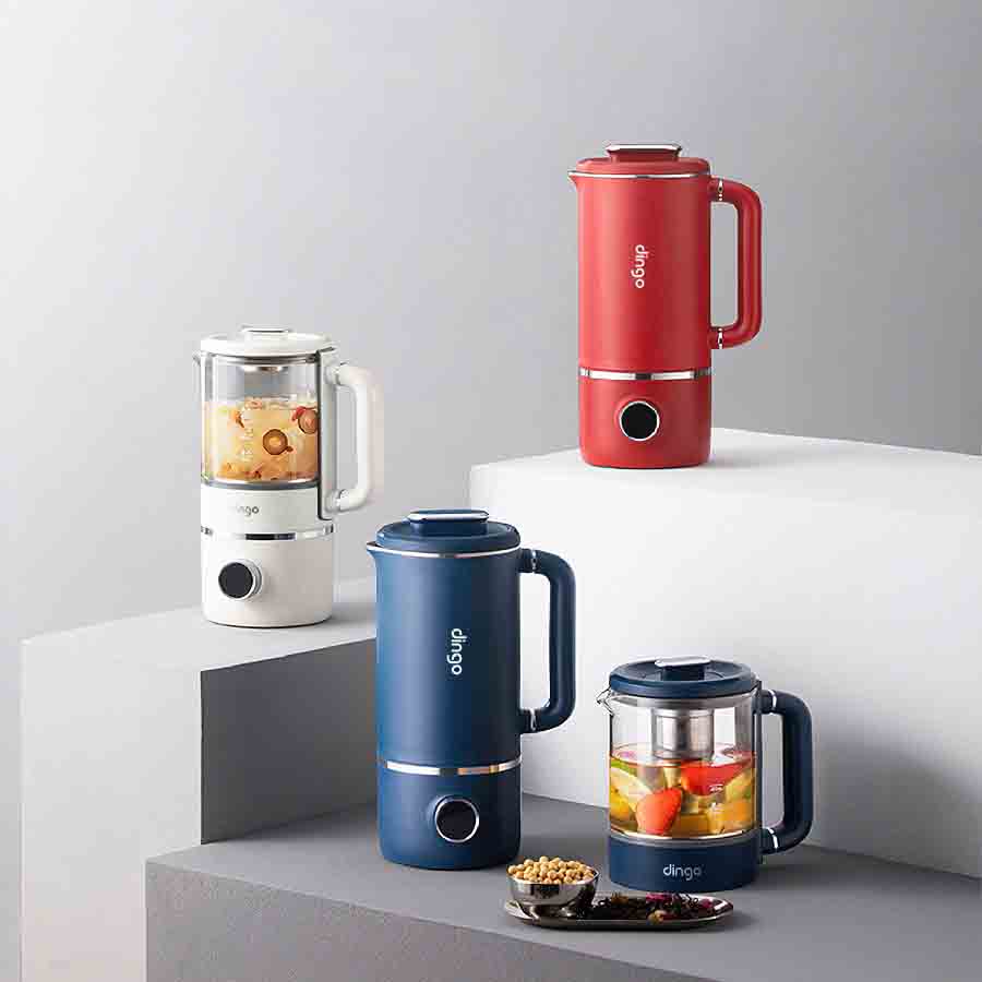 Máy xay nấu đa năng mini Dingo DCB600 kèm ấm pha trà