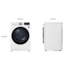 Máy sấy bơm nhiệt LG 9 Kg DVHP09W