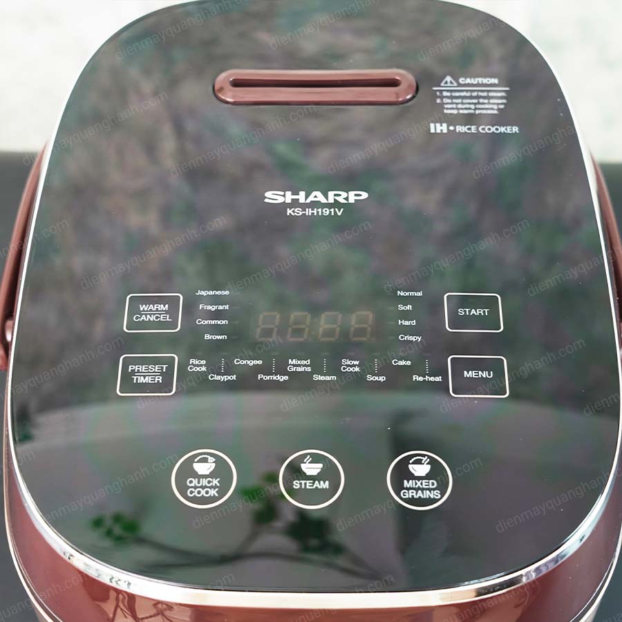Ảnh thực tế Nồi cơm điện cao tần Sharp KS-IH191V-GL dung tích 1.8 lít