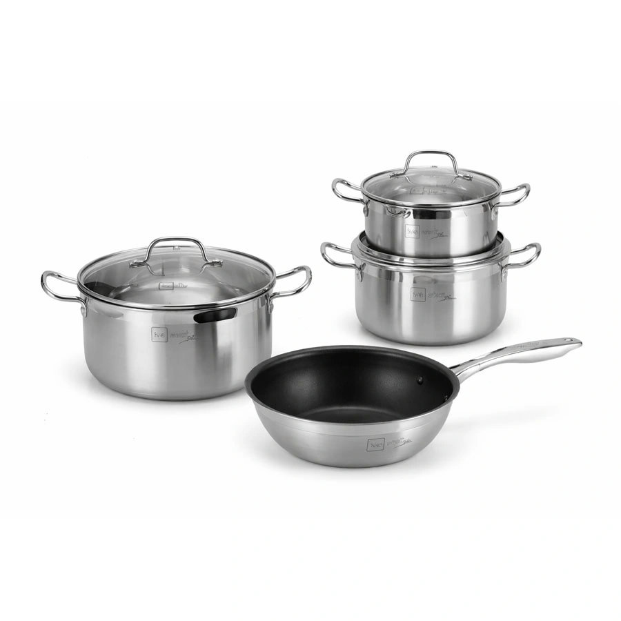 Bộ nồi thân đúc đáy liền Inox 304 Fivestar FBP4014