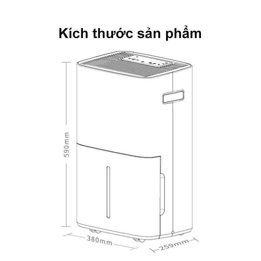 Máy hút ẩm New Widetech WDH330EFW1 30L