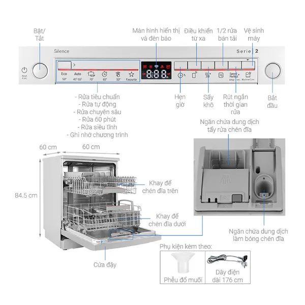 Máy rửa bát Bosch SMS2HAI12E