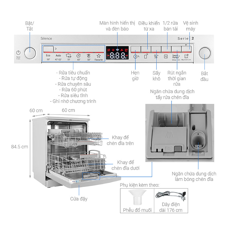 Máy rửa bát Bosch SMS2HAI12E