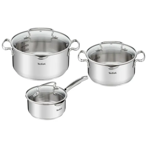 Bộ 3 nồi inox cao cấp Tefal Duetto Plus G719S674