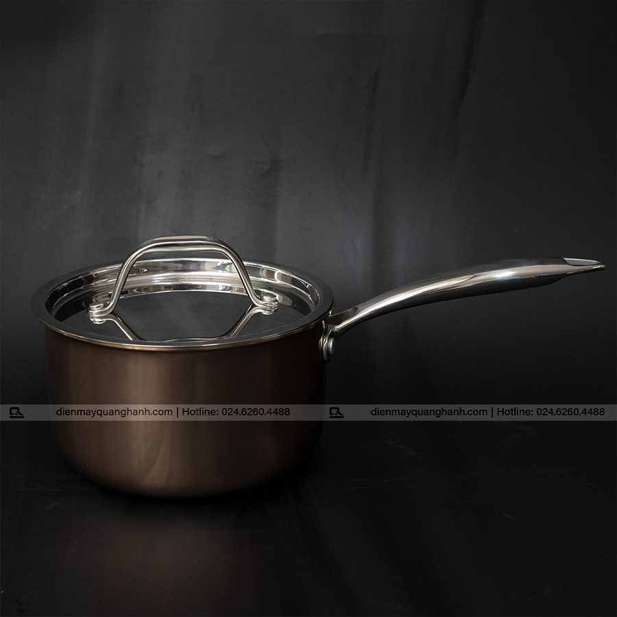 Ảnh thực tế Bộ nồi inox cao cấp Ciwete 6 món màu đồng SS1503-10PC