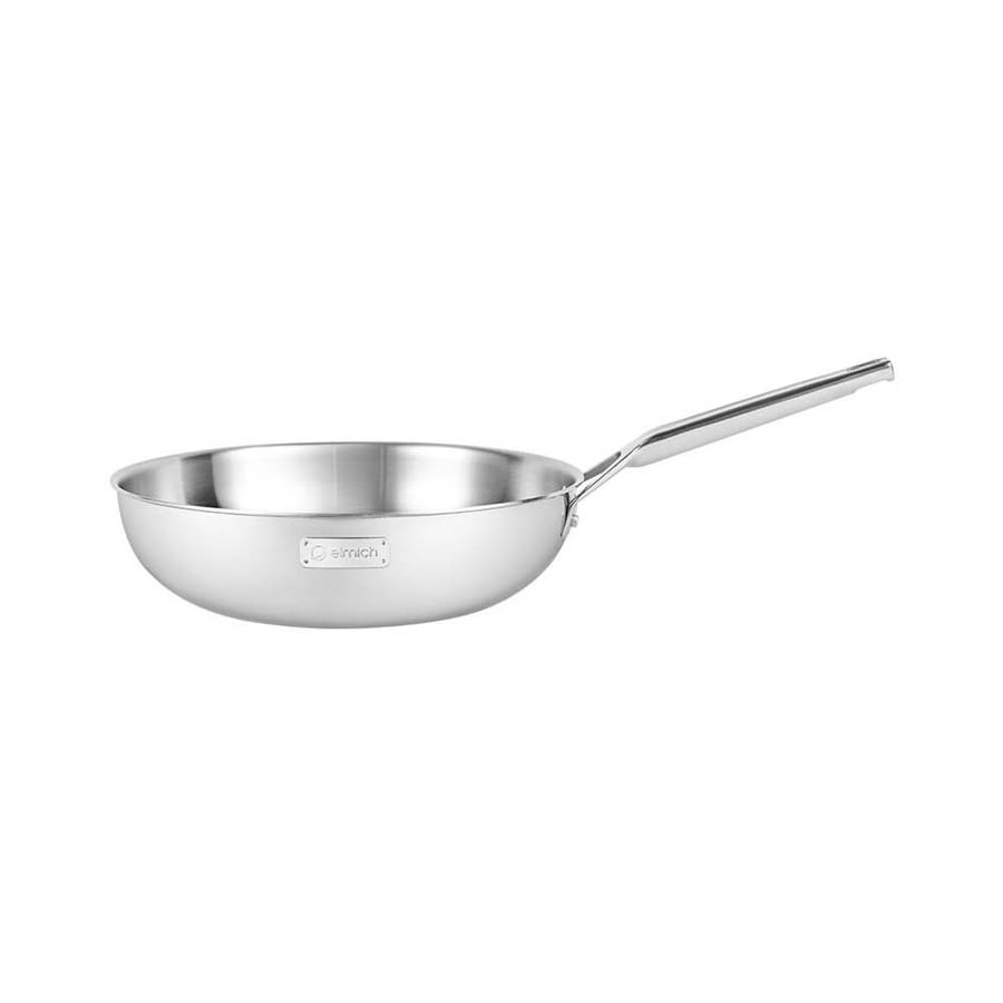 Chảo xào Inox cao cấp 3 lớp đáy liền Elmich Trimax EL-2828 size 28cm
