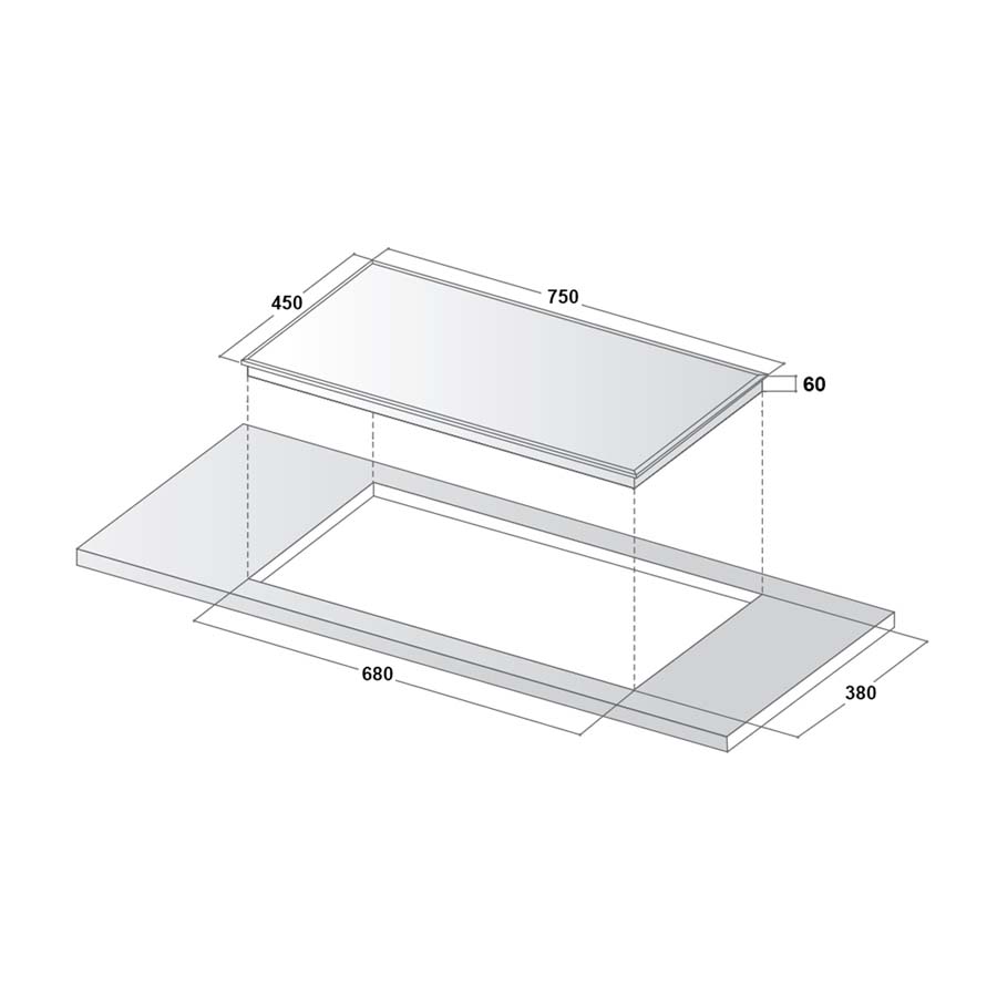 Bếp từ đôi Canzy CZ ID077EU
