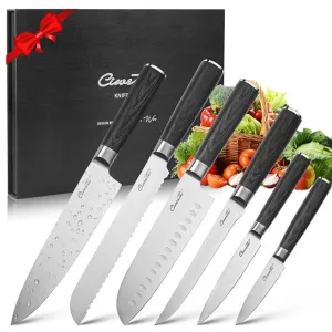 Bộ hộp quà set dao cao cấp 6 món Ciwete KN0101-6PC
