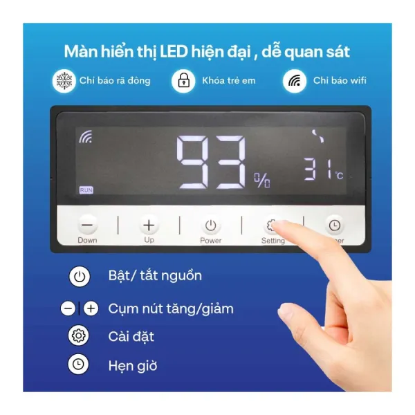 Máy hút ẩm công nghiệp 3 pha thế hệ mới FujiE HM-6720EN