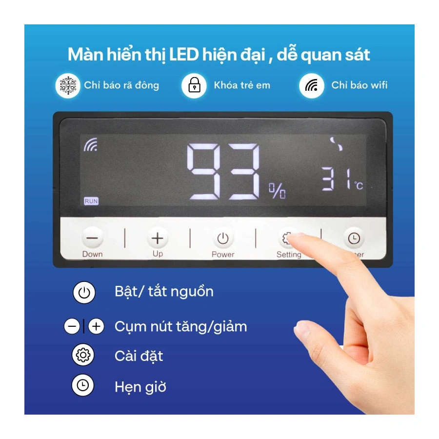 Máy hút ẩm công nghiệp 3 pha thế hệ mới FujiE HM-6720EN