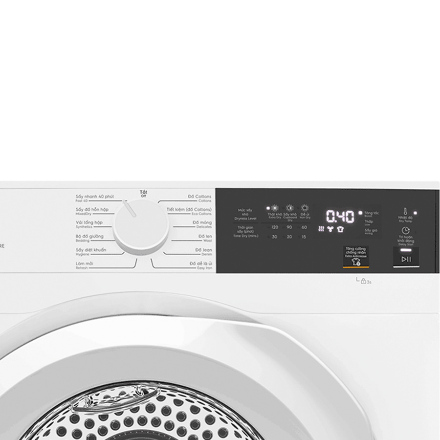 Máy sấy thông hơi Electrolux 8Kg EDV804H3WC