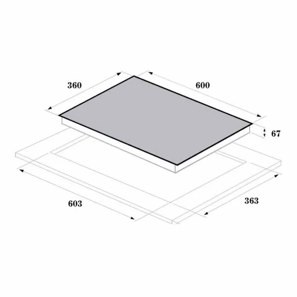 Bếp từ đôi Rommelsbacher CT 3405/IN