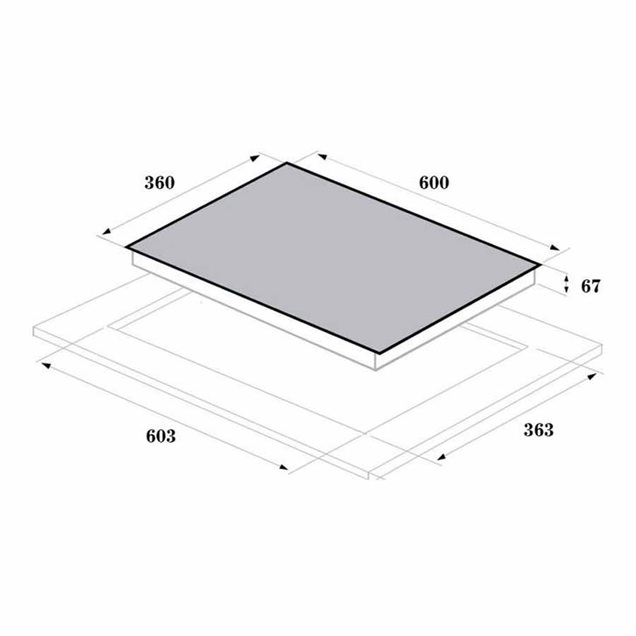 Bếp từ đôi Rommelsbacher CT 3405/IN