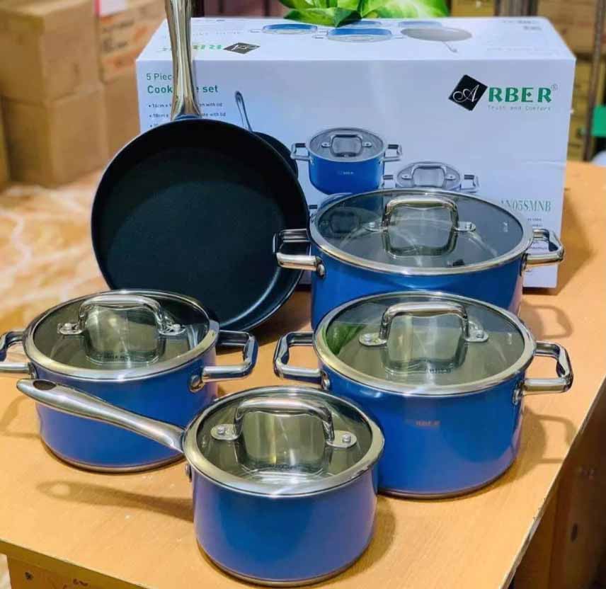 Bộ nồi Arber AN05SMNB - toàn cảnh sản phẩm