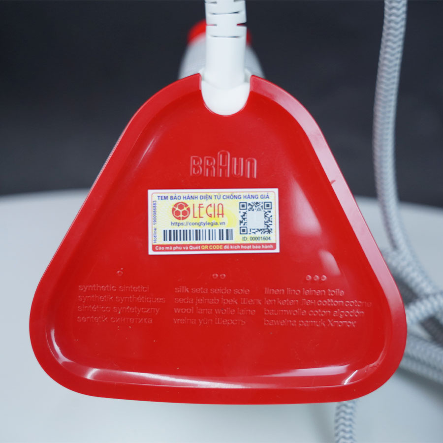 Ảnh thực tế Bàn ủi hơi nước Braun SI1019 RD màu đỏ