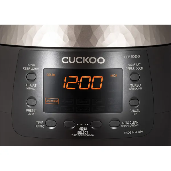 Nồi cơm điện tử áp suất Cuckoo CRP-R0600F 1.08 lít