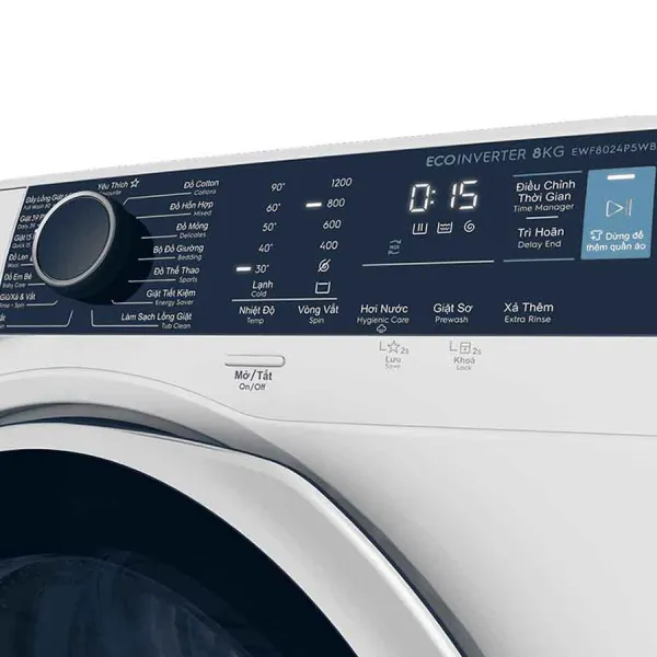 Máy giặt Electrolux Inverter 8 kg EWF8024P5WB
