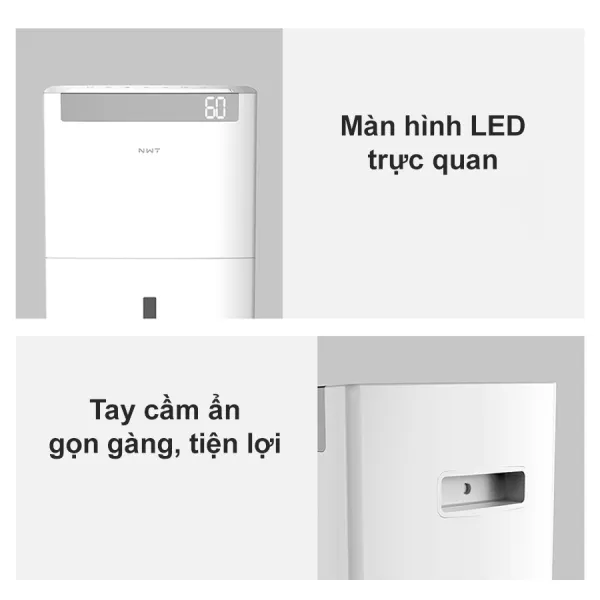 Máy hút ẩm New Widetech WDH08E60FPW 60L