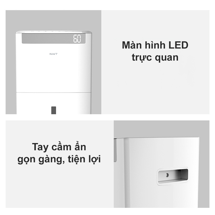 Máy hút ẩm New Widetech WDH08E60FPW 60L