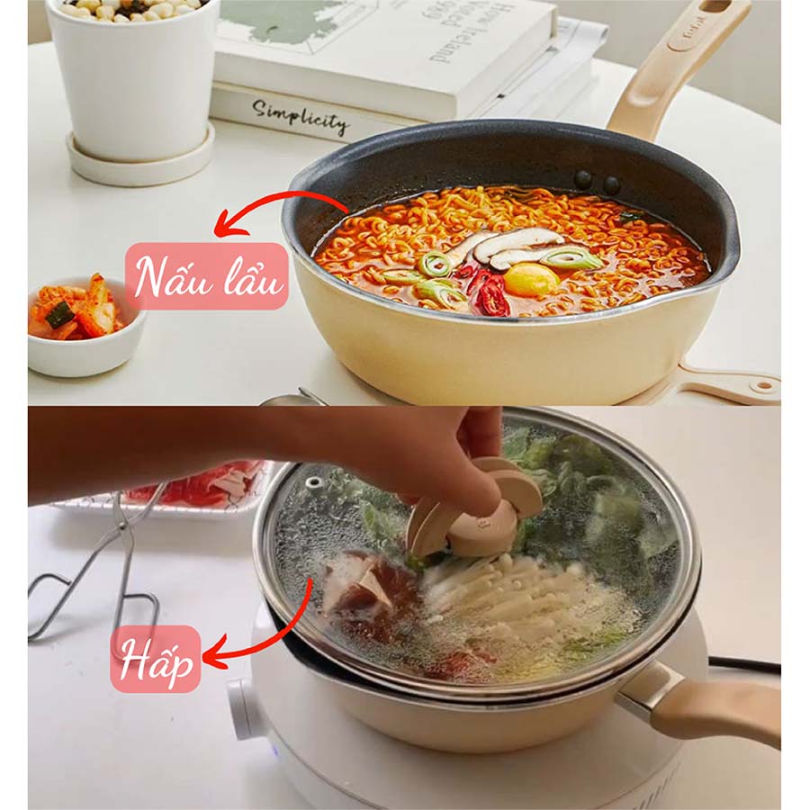 Chảo nồi có nắp đa năng 3 trong 1 Tefal 24cm G1678795