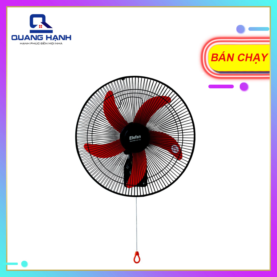 Quạt treo tường Elefan thân sắt cánh 40cm T4005-1D - toàn cảnh sản phẩm