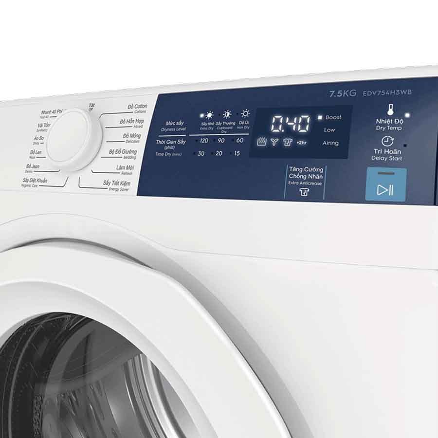 Máy sấy quần áo Electrolux 7.5 kg EDV754H3WB