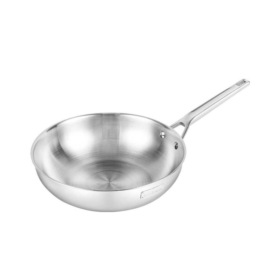 Chảo xào Inox cao cấp 3 lớp đáy liền Elmich Trimax EL-2828 size 28cm - toàn cảnh sản phẩm