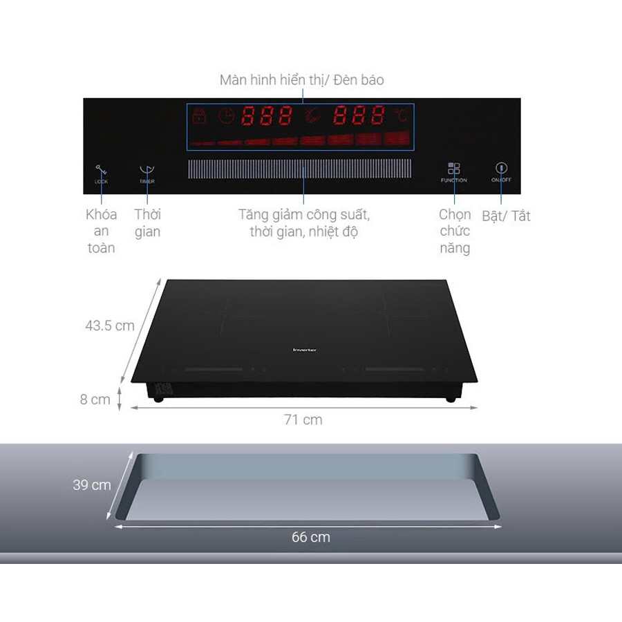 Bếp từ đôi Junger CEJ-201-II