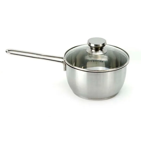 Quánh Inox 430 Fivestar nắp kính 16cm FSQ16001