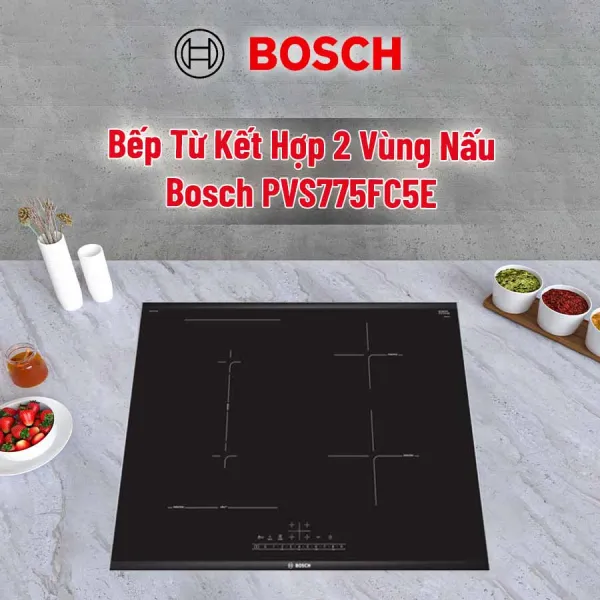 Bếp từ 4 vùng nấu âm Bosch PVS775FC5E 6900W