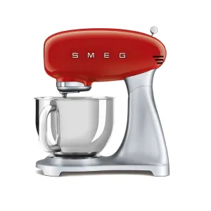 Máy trộn bột màu đỏ SMEG SMF02RDEU