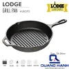 Chảo gang nướng Lodge có rãnh tròn 26 CM
