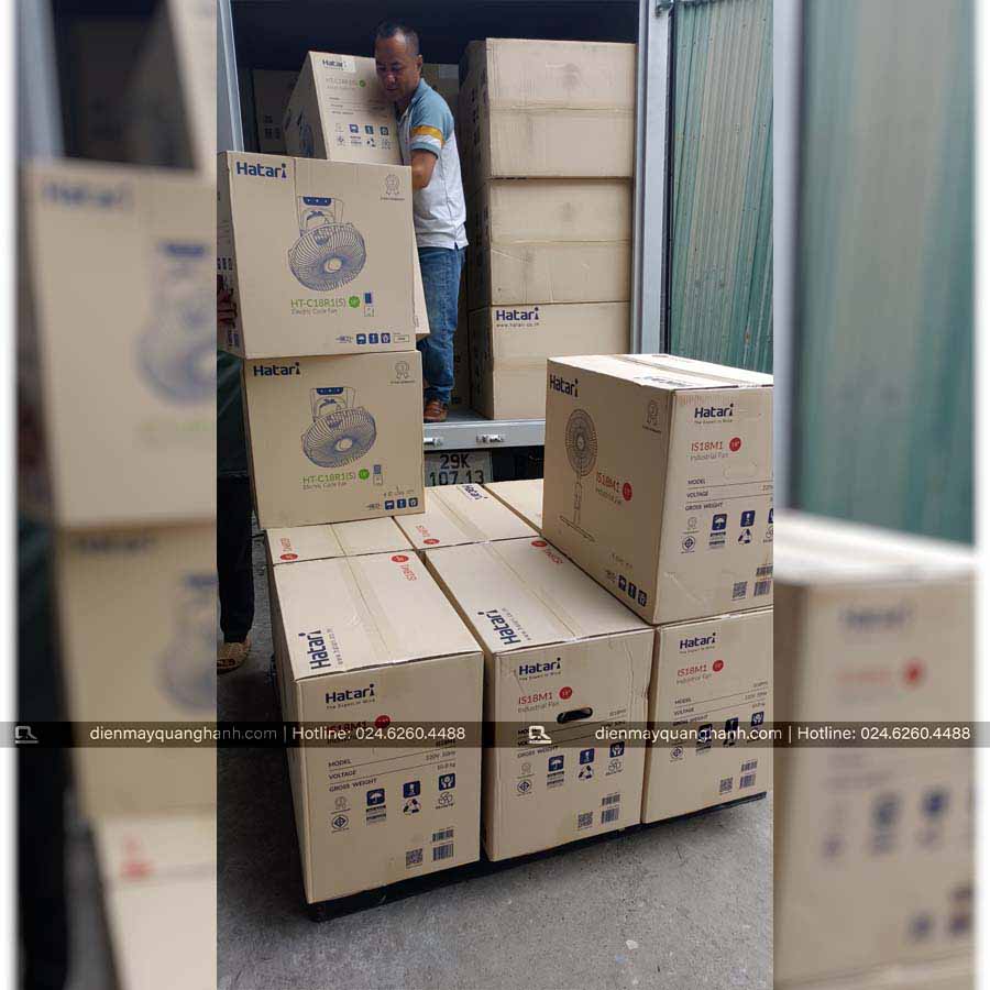 Ảnh thực tế Quạt sàn công nghiệp Thái Lan Hatari IS18M1