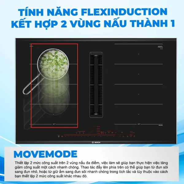 Bếp từ  4 vùng nấu Bosch PXX875D67E serie 8