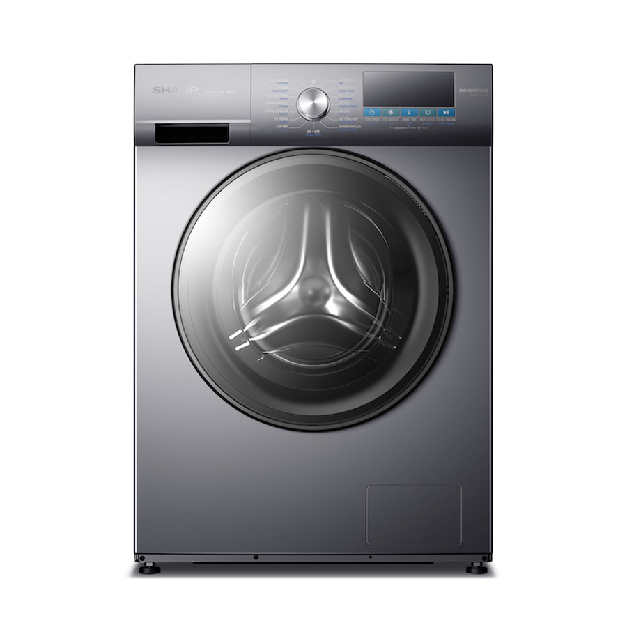 Máy giặt Sharp Inverter 11 Kg ES-FM110CB-SB lồng ngang