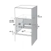 Lò nướng kết hợp hấp âm tủ Hafele HSO-8T72A 538.61.461 72 lít