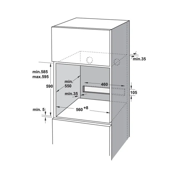 Lò nướng kết hợp hấp âm tủ Hafele HSO-8T72A 538.61.461 72 lít