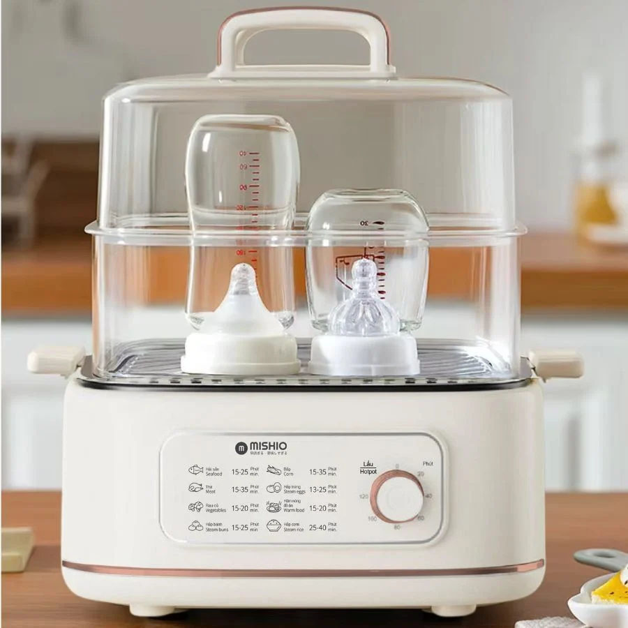 Nồi lẩu hấp thủy nhiệt Mishio MK382