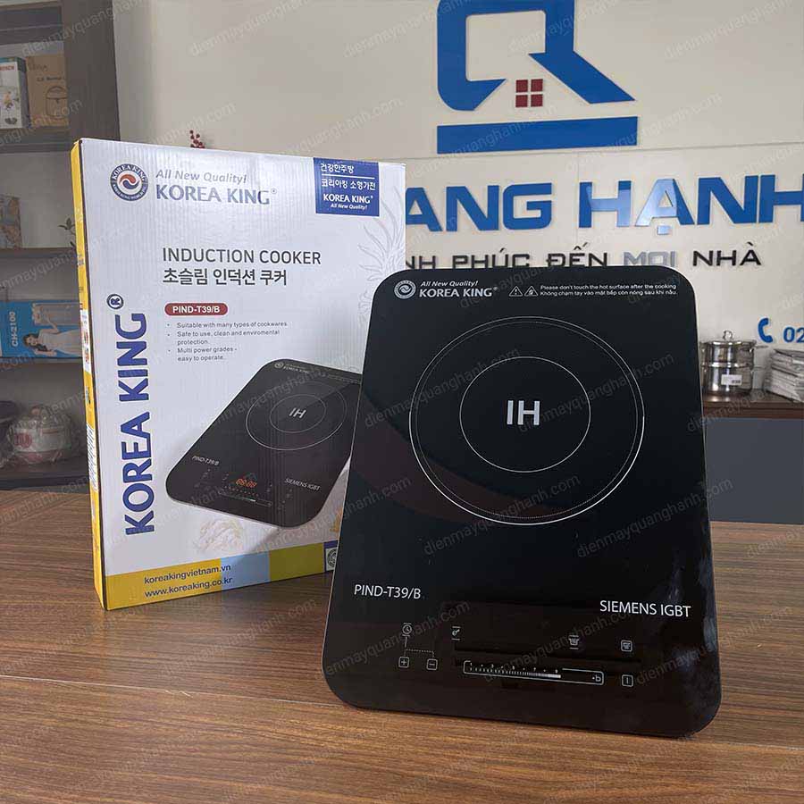 Ảnh thực tế Bếp điện từ đơn Korea King PIND-T39/B 2000W