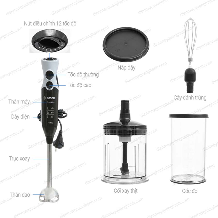 Ảnh thực tế Máy xay cầm tay Bosch MSM67160