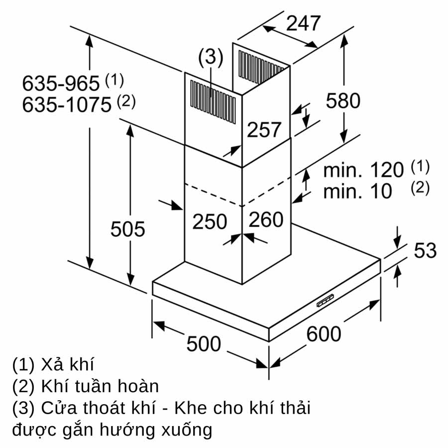 Máy Hút Mùi Bosch DWB66DM50B